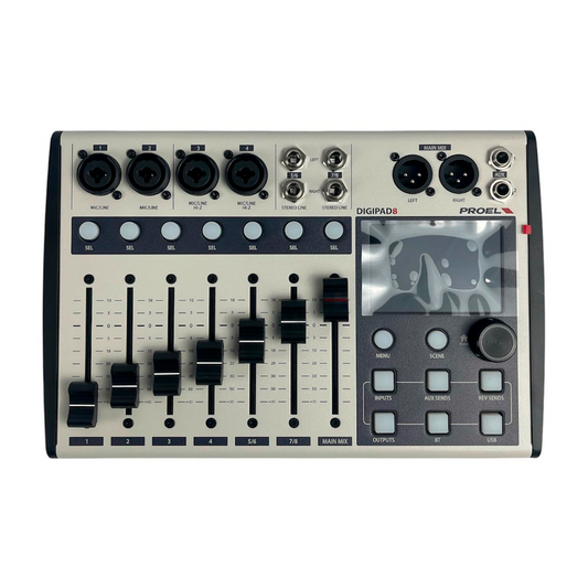 Consola Mezclador Digital Proel Digipad 8 Us