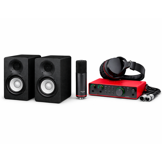 Kit Combo De Grabación Scarlett 2i2 Focusrite + Monitores de Estudio HS3 Yamaha