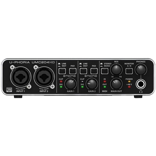 Interfaz De Audio Behringer Umc204hd U-phoria
