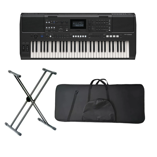 Teclado Organeta Yamaha Psr Psr-e583 + Base + Estuche
