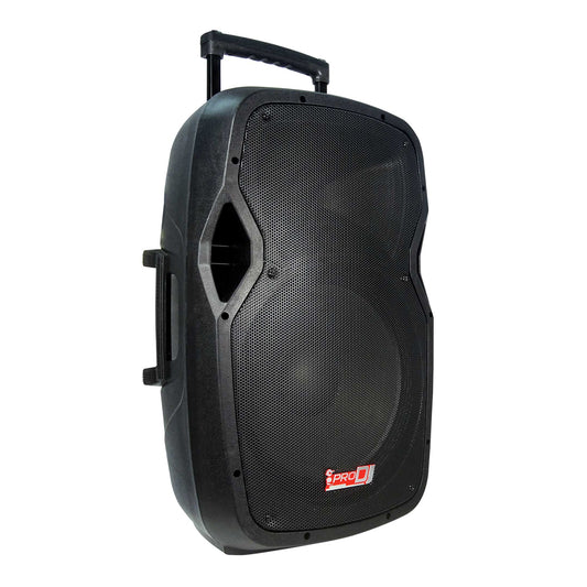 Cabina Recargable Pb-15lmp3-b Pro Dj + 2 Micrófonos - Fm