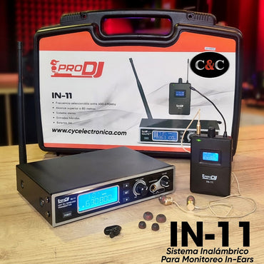 Sistema De Monitoreo Pro Dj In-11 Inalámbrico