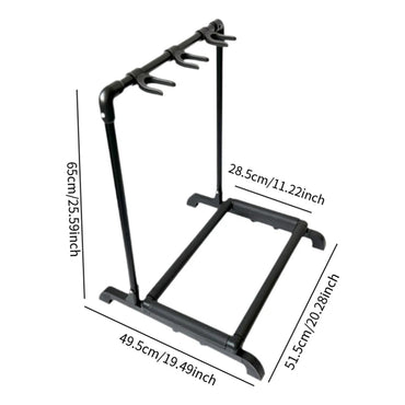 Base Atril Soporte Para 3 Guitarras Jyc-j-p3 Plegable