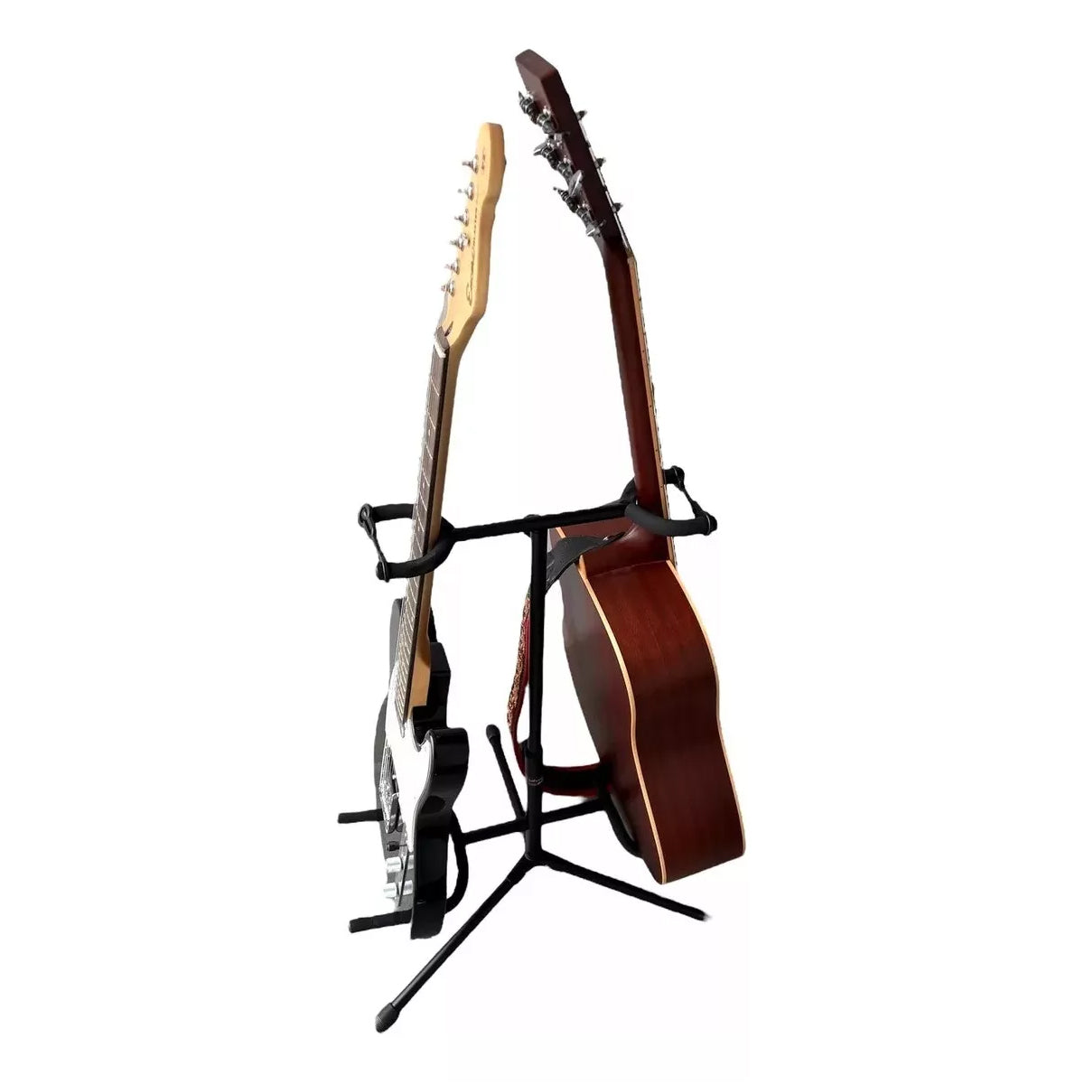 ATRIL BASE SOPORTE DOBLE DE GUITARRA Y BAJO HAMILTON KB420G