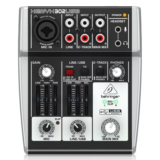 Mixer Interfaz Behringer Xenyx 302usb