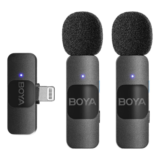 Micrófono Boya By-v2 Inalámbrico Para Grabación Para iPhone