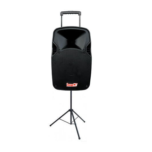 Cabina Recargable Pb-15lmp3-b Pro Dj +2 Micrófonos + Trípode