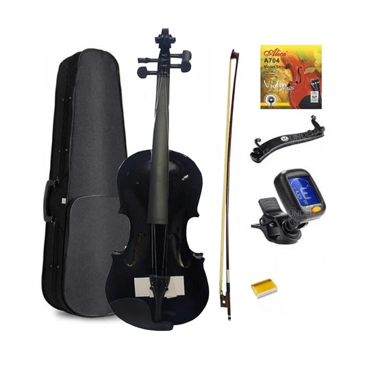 Violin Greko Vcb-bk 4/4 Encordado+almohadilla+afinador+arco
