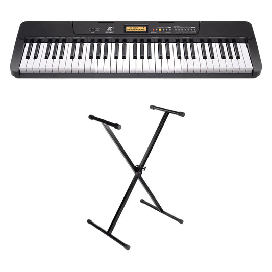 Teclado Electrónico Meike Mk-2901 De 61 + Base Sencilla