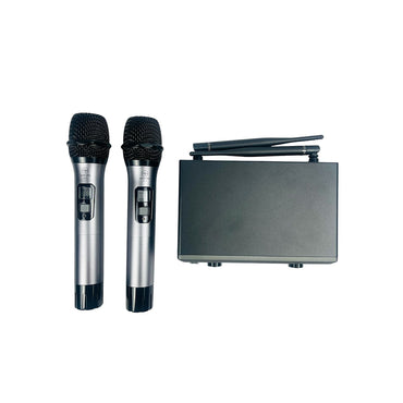 Micrófono Uhf Inalámbrico Doble De Mano Aurora X-7