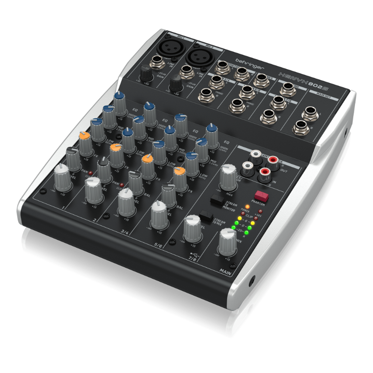 Consola Mezclador Mixer Behringer 802s Xenyx Con Interfaz