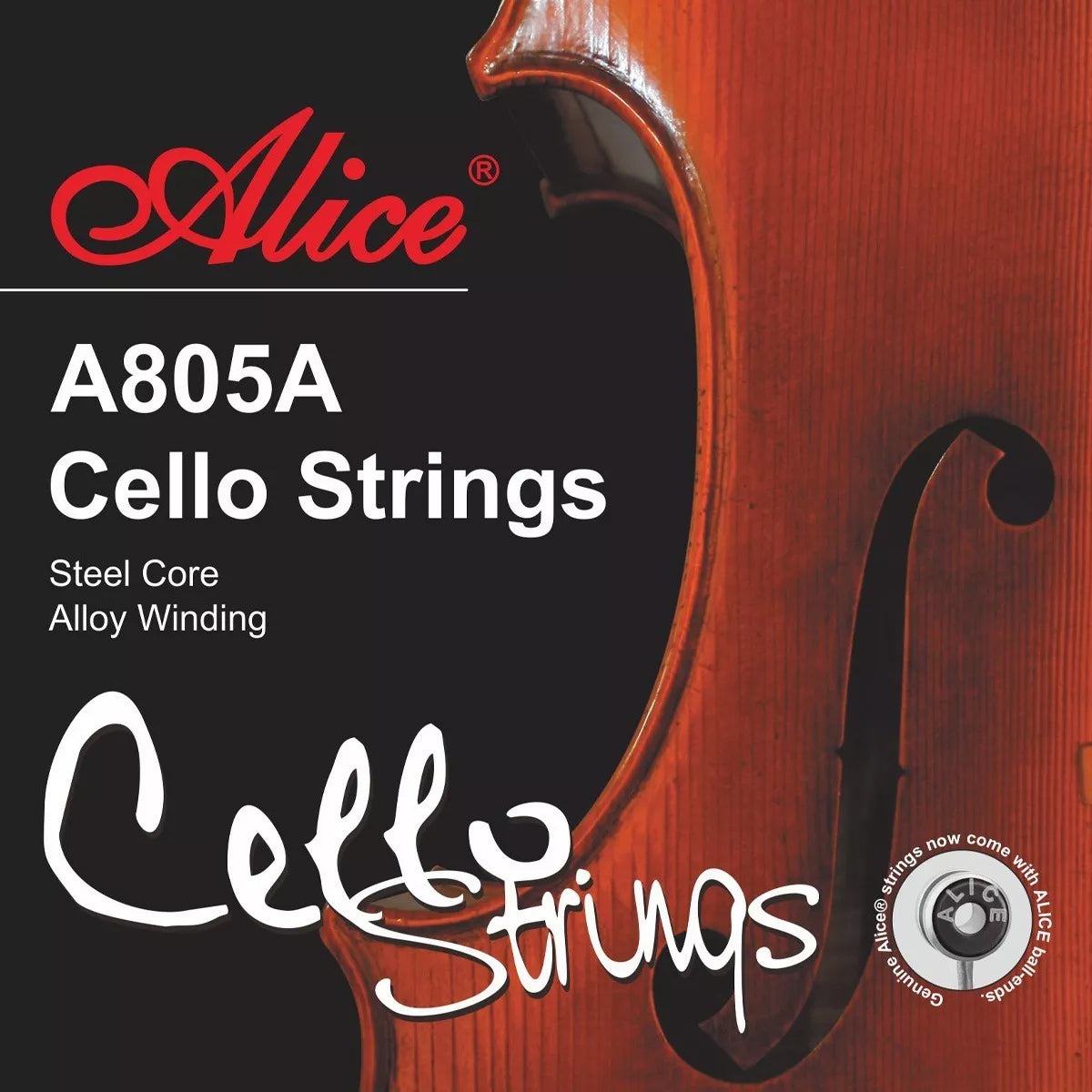 Juego Encordado Cello Alice A805a 4/4 De 4 Cuerdas