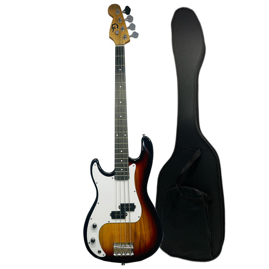 Bajo Eléctrico Para Zurdo Gsw B01-l 4 Cuerdas + Estuche