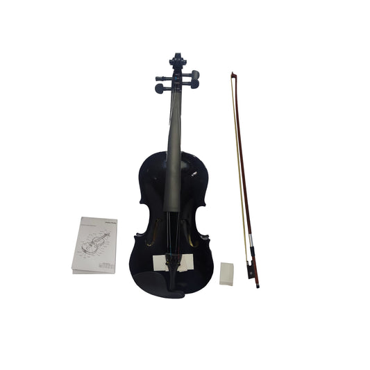 Violín Greko Vcb Bk 4/4 Negro + Estuche + Arco + Colofonia