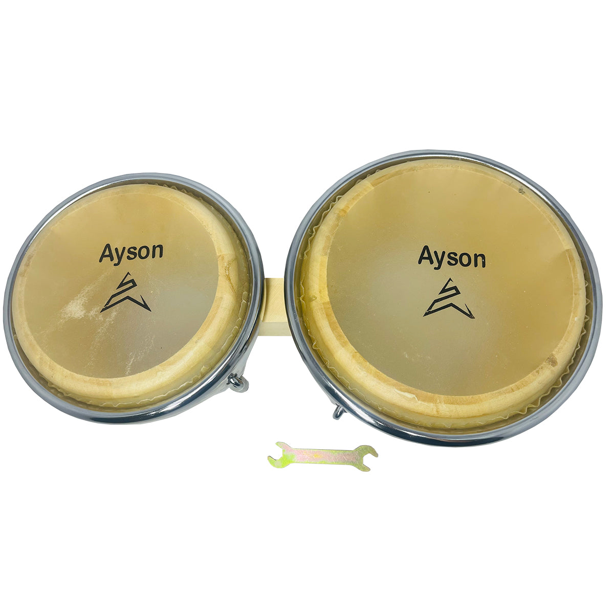 Bongos En Madera De 7.5 Y 8.5 Color Natural + Estuche