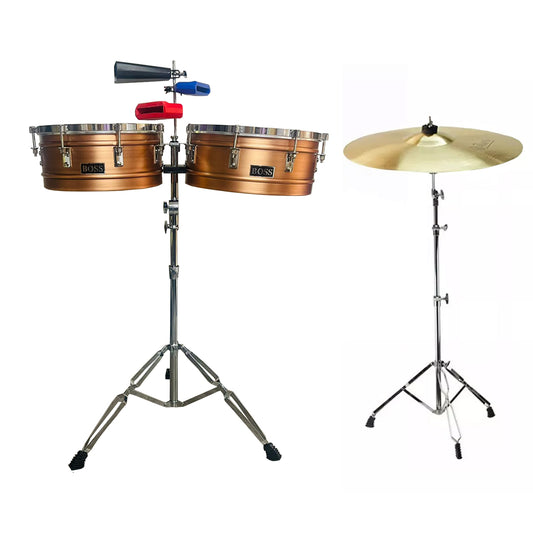 Timbal Latino Boss 14-15 Campana + Jamblock + Base +platillo