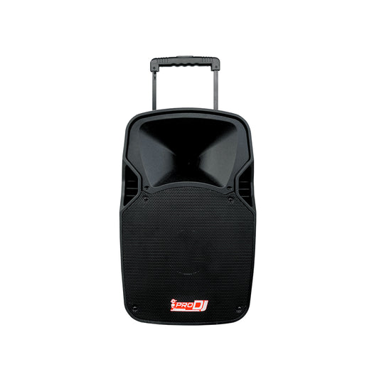 Cabina Activa Pro Dj Ps12a-mp3b Recargable + 2 Micrófonos-fm