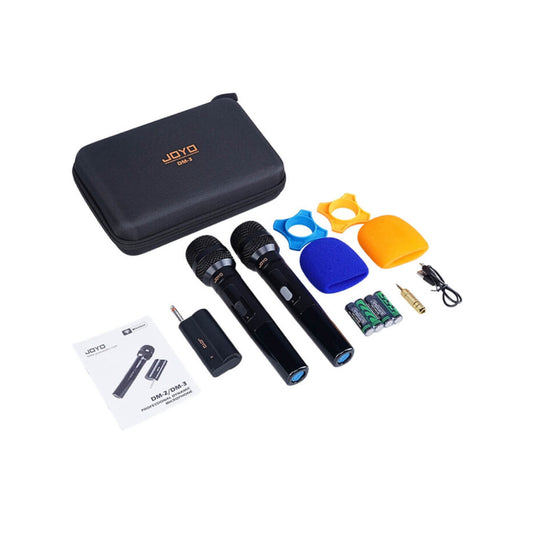 Set Microfonos Doble E Inalambricos Joyo Dm-3 Para Voces