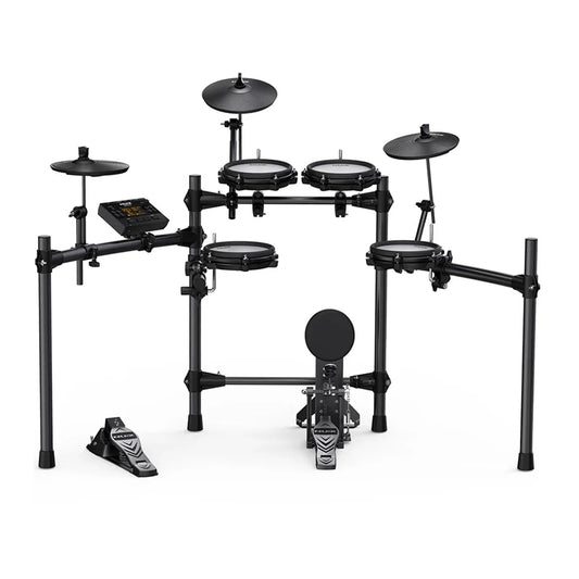 Bateria Electrica Nux Dm-210 Pads Malla Bombo Independiente