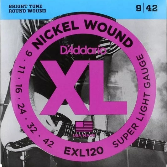 Encordado Daddario Exl-120/set De Cuerdas Guitarra Electrica