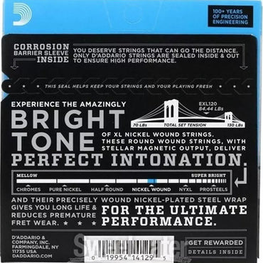 Encordado Daddario Exl-120/set De Cuerdas Guitarra Electrica