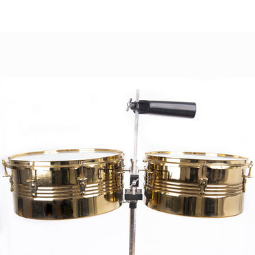 Timbal Latino 13-14 Base + Campana + Jamblock Rojo+ Platillo