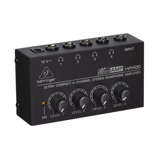 Amplificador De Audífonos Behringer Ha400 4 Canales