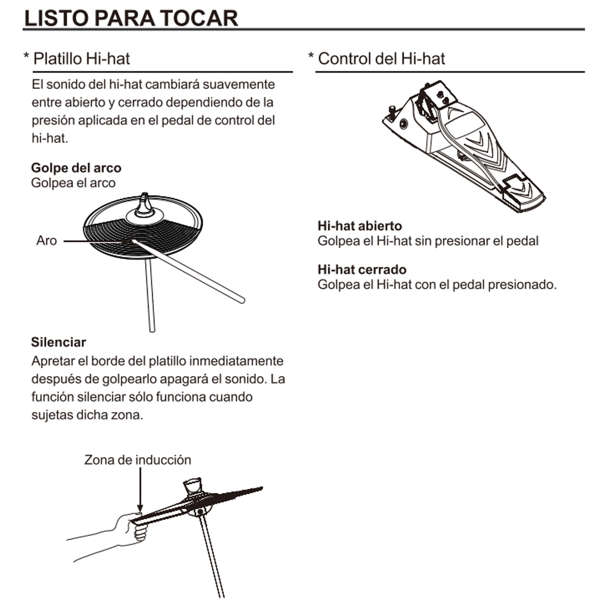 Pedal Charles - Hit Hat Para Batería Nux Dm-210