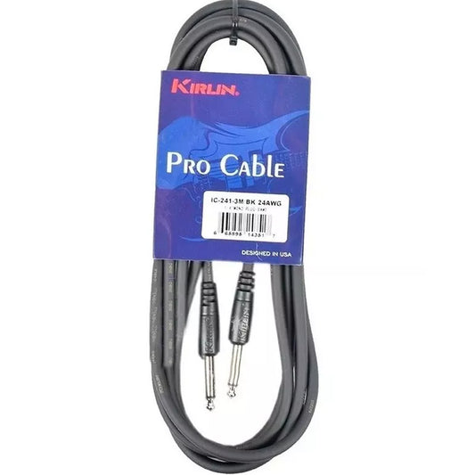Cable Instrumento Kirlin Ic-241 Bk De 3 Metros