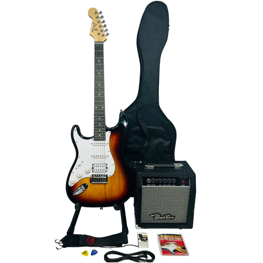 Kit Guitarra Eléctrica Zurda Deviser Lg1lh 3ts  Amplificador