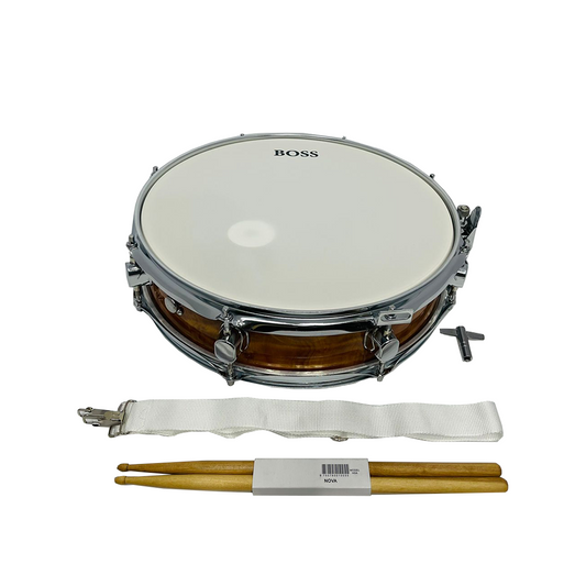 Redoblante Madera Piccolo Boss Sd-801 + Baquetas + Correa