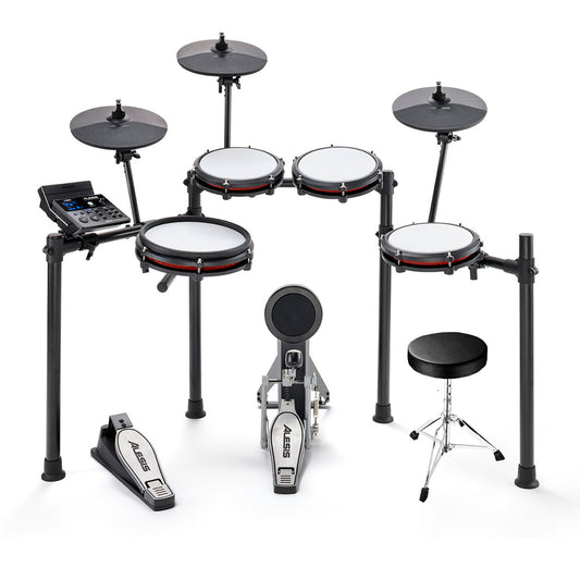 Batería Eléctrica Alesis Nitro Maxkitxus + Silla