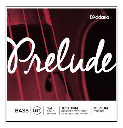 Encordado Para Contrabajo Prelude D'addario J610 - 3/4m