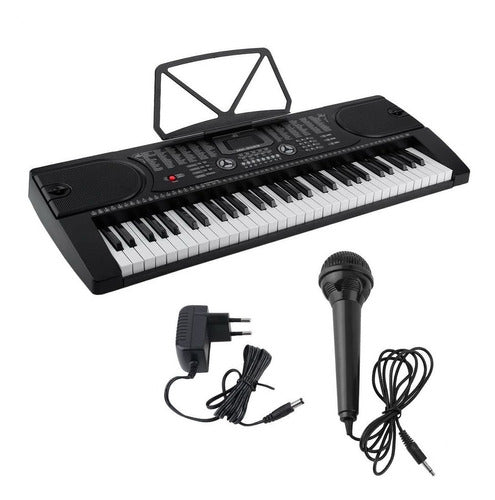 Teclado Organeta Mk2089 Under 61 Teclas Microfono Adaptador