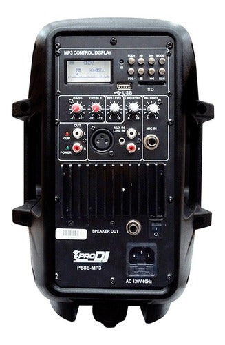 Cabina Parlante Activa De Sonido Pro Dj Ps8e-mp3