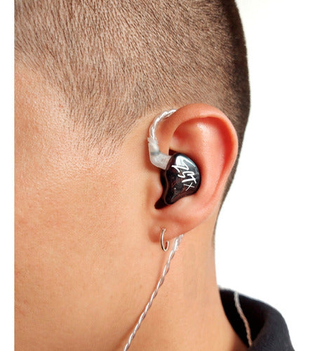 Audifonos Monitores In Ear Kz Zst Bk + Estuche