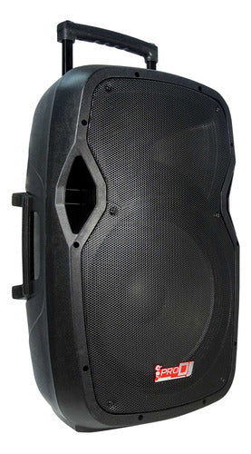 Cabina Recargable Pb-15lmp3-b Pro Dj +2 Micrófonos + Trípode