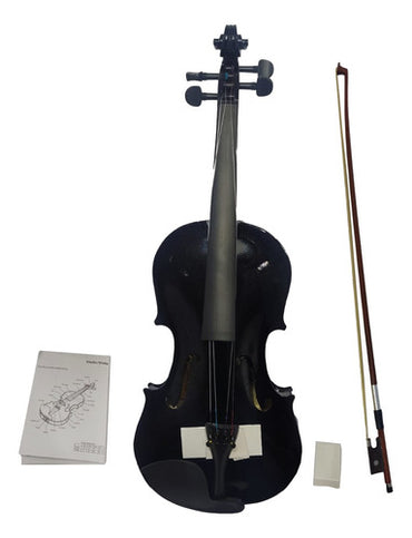 Violin Greko Vcb-bk 4/4 Encordado+almohadilla+afinador+arco