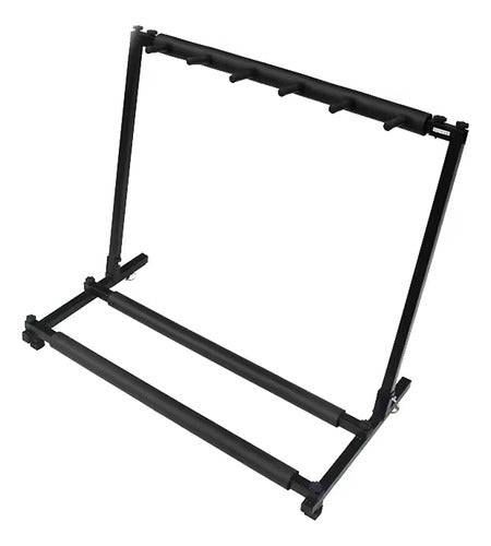 Base Atril Soporte Para 5 Guitarras Jyc-j-p5 Plegable