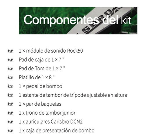 Bateria Electronica De 3 Piezas Carlsbro Rock50