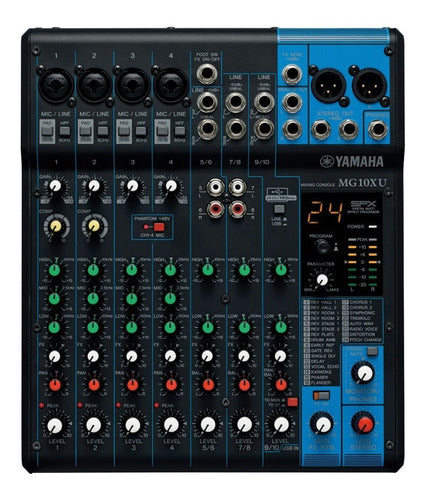 Yamaha Mg10xu Consola Mezclador 10 Entradas Efectos