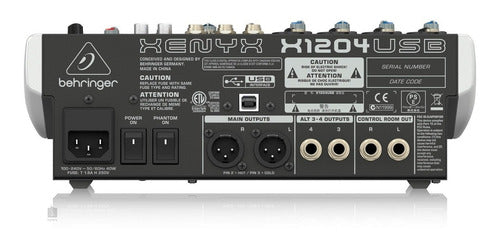 Consola Mixer Behringer X1204usb Mezclador Usb Interfaz Xeny
