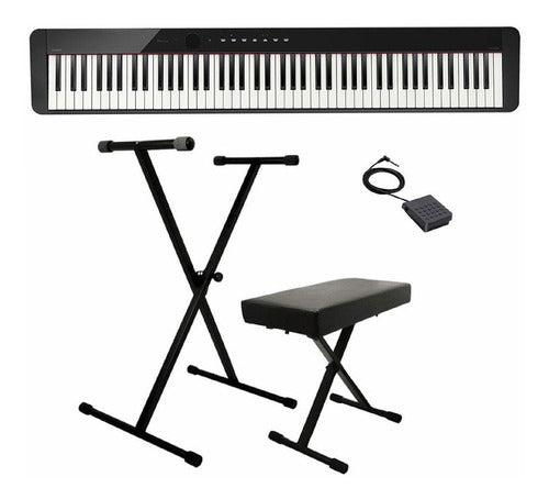 Piano Digital Casio Privia Px-s1100 + Base + Silla + Pedal
