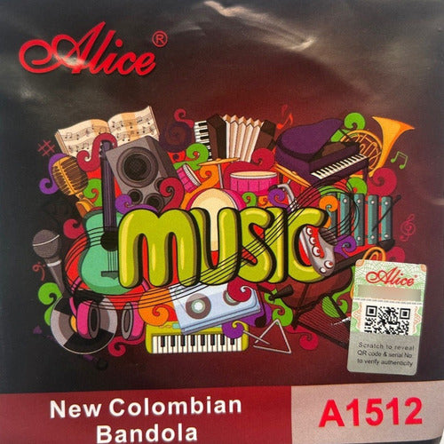 Encordado De Bandola 12 Cuerdas Alice A1512
