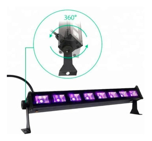 Luz Barra Profesional Pl8uv Pro Dj Lighting