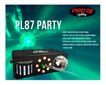 Luz Profesional Audioritmica Pl87 Party Pro Dj Lighting