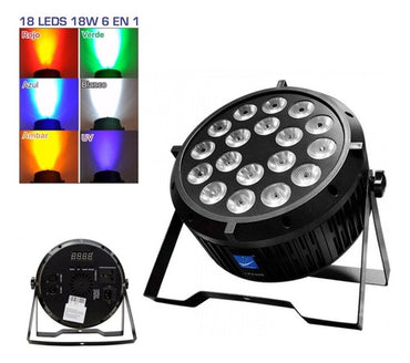 Luz Par Led Profesional Big Dipper Lpc006 Rgb 18 Leds 10w
