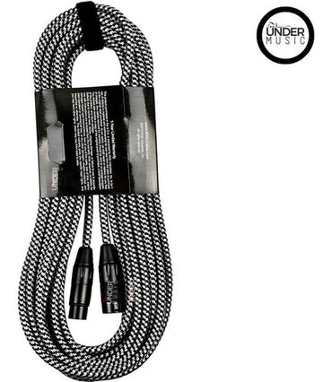 Cable De Micrófono Kirlin Mw-470 Bkb Xlr Macho - Xlr Hembra 10 M