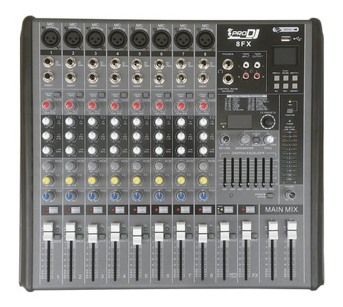 Consola Análoga Pasiva Profesional Pro Dj 8fx Interfaz - Usb