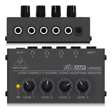 Amplificador De Audífonos Behringer Ha400 4 Canales